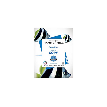 Hammermill Multi-Use Print & Copy Paper, Letter Size 8 1/2" x 11", 20 Lb, White, Ream Of 500 Sheets
