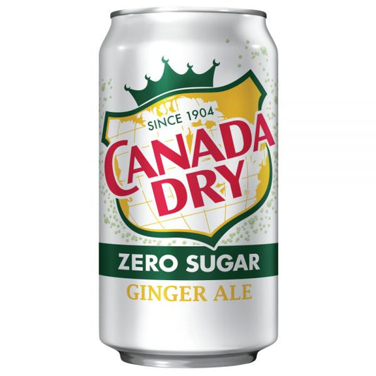 Canada Dry Zero Sugar Ginger Ale 12 Oz. Case Of 24