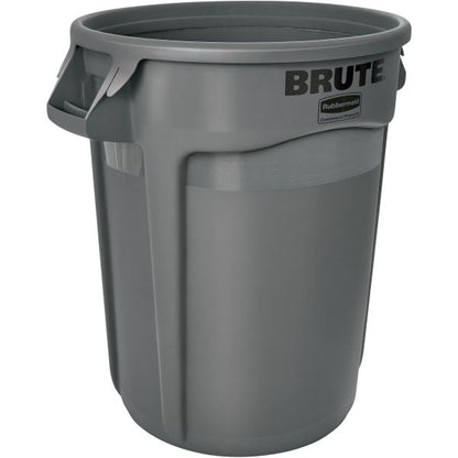 Rubbermaid Round Brute Container Gray 32 Gallons