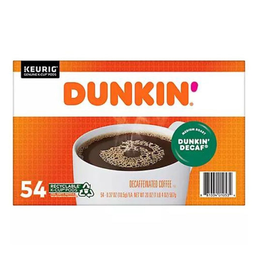 Dunkin' Donuts Original Blend Decaf K-Cup Pods 54 ct