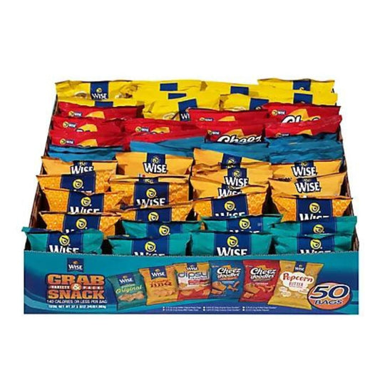 Wise Grab & Snack Variety Pack 50 ct. (CANNOT SHIP TO CA)