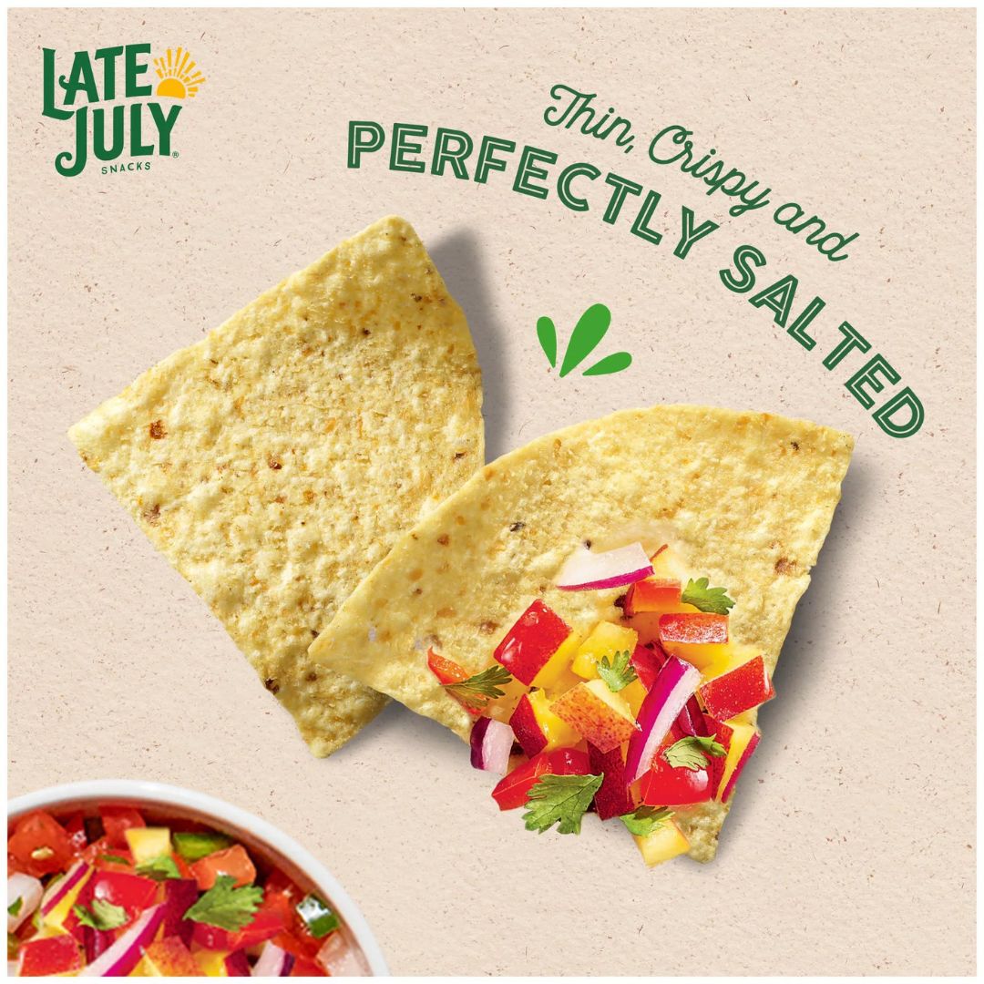 Late July Thin and Crispy Organic Sea Salt Tortilla Chips 22 oz.