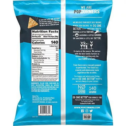 Popcorners Chips White Cheddar Snacks 18 oz.