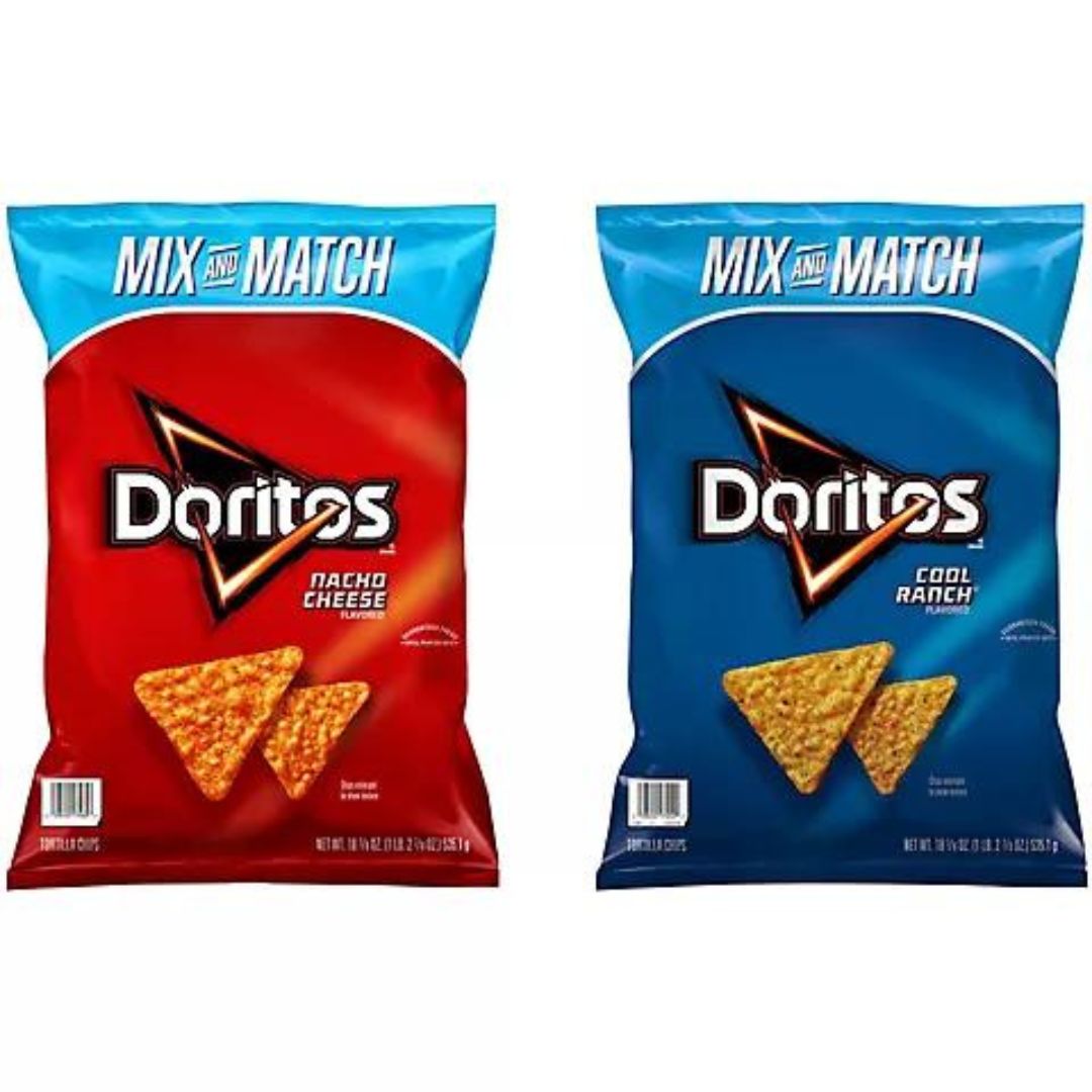 Doritos Nacho Cheese & Doritos Cool Ranch Flavored Tortilla Chips - Pick n' Pack