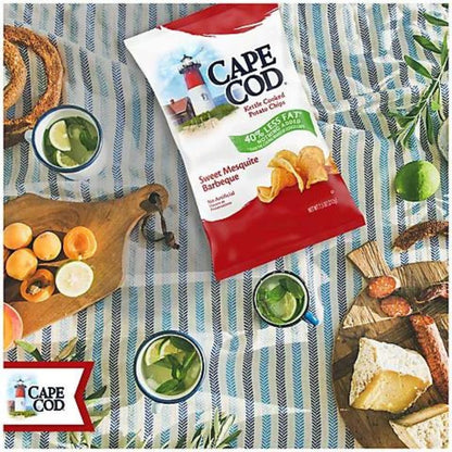 Cape Cod Less Fat Sweet Mesquite Barbeque Kettle Cooked Potato Chips 16 oz.