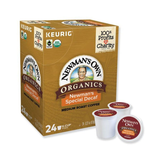 Newman's Own Organics Special Blend Single-Serve Coffee K-Cup Pods, Decaffeinated, Box Of 24