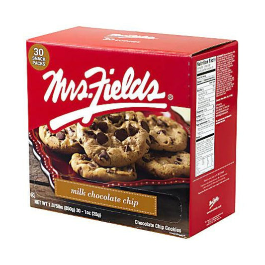 Mrs. Fields Milk Chocolate Chip Cookies 1 Oz. Pack Of 30 Cookies