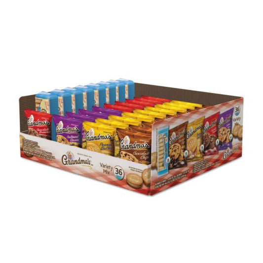 Grandma's Cookies Variety Pack, Box Of 36 Bags