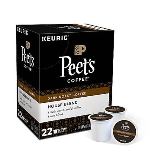 Peet's Coffee & Tea Single-Serve Coffee K-Cup, House Blend, Box Of 22