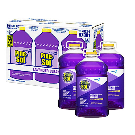 Pine-Sol Lavender Cleaner 144oz. Bottle, Case Of 3