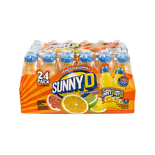 Sunny D Tangy Original 11.3 Fl Oz. Pack Of 24 Bottles