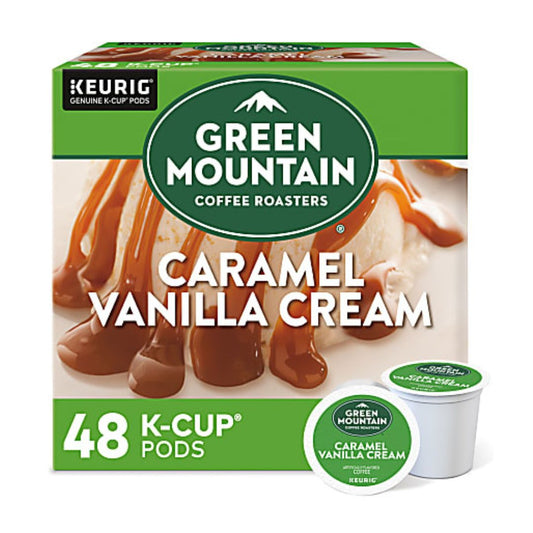 Green Mountain Coffee Single-Serve Coffee K-Cup, French Vanilla, Carton Of 96, 4 x 24 Per Box