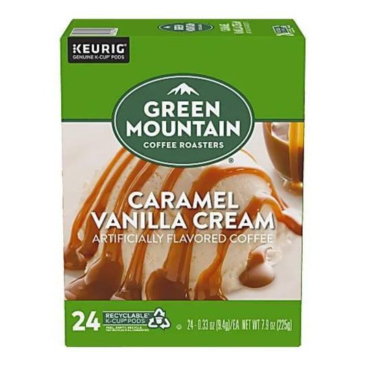 Green Mountain Coffee Single-Serve Coffee K-Cup®, Caramel Vanilla, 4 x 24 Per Box