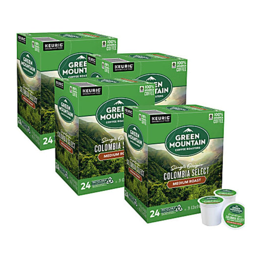 Green Mountain Coffee Single-Serve Coffee K-Cup Colombian, Carton Of 96