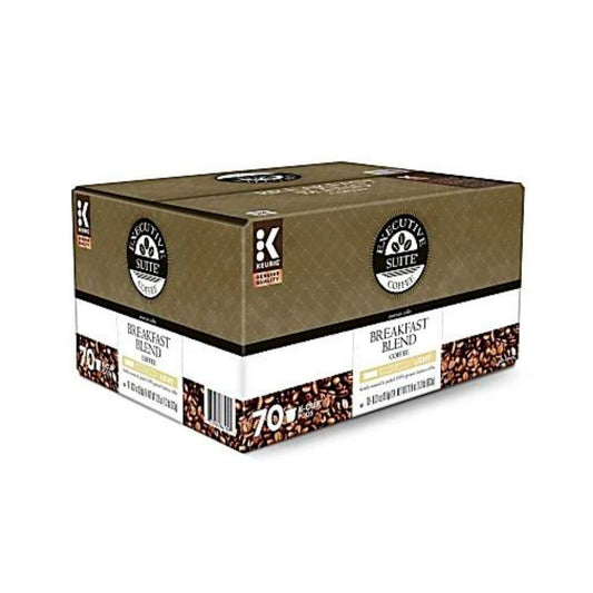 Executive Suite Coffee Single-Serve Coffee K-Cup Pods, Breakfast Blend, Carton Of 70