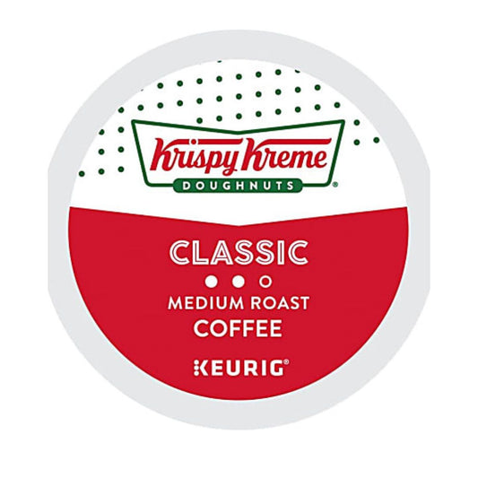 Krispy Kreme Doughnuts Single-Serve Coffee K-Cup Pods, Smooth Medium Roast, Box Of 24