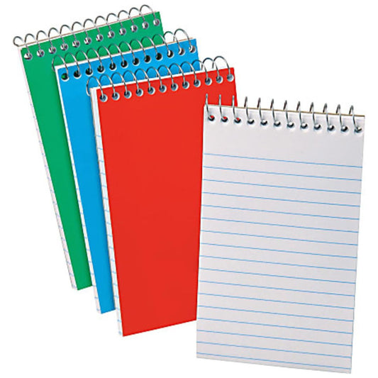 Oxford Pocket-Size Memo Books, 3" x 5", Narrow Ruled, 60 Sheets, Assorted Colors, Pack Of 3