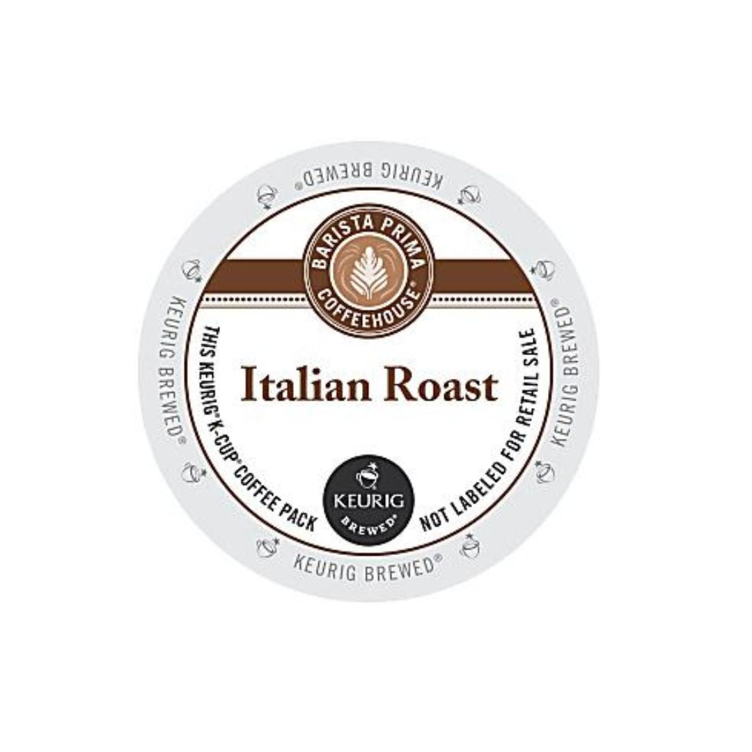 Barista Prima Coffeehouse Single-Serve Coffee K-Cup Pods, Italian Roast Box Of 24