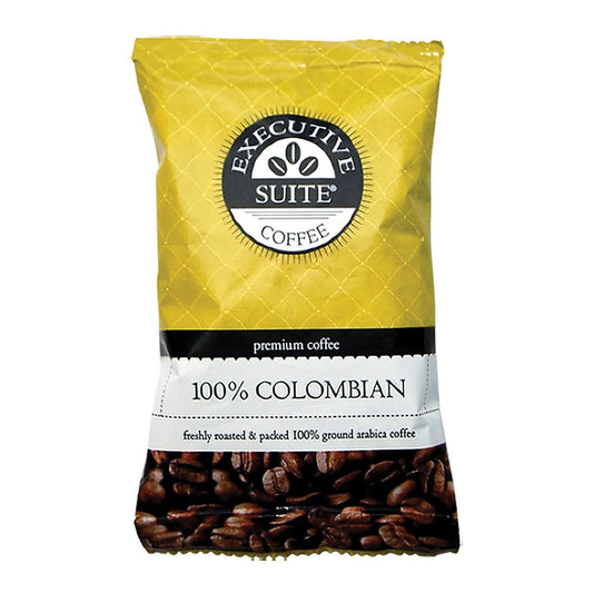 Executive Suite Coffee Single-Serve Coffee Packets, 100% Colombian, Box Of 42