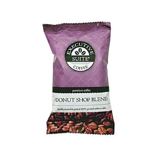 Executive Suite Coffe Single-Serve Coffee Packets, Donut Shop Regular Blend, Box Of 42