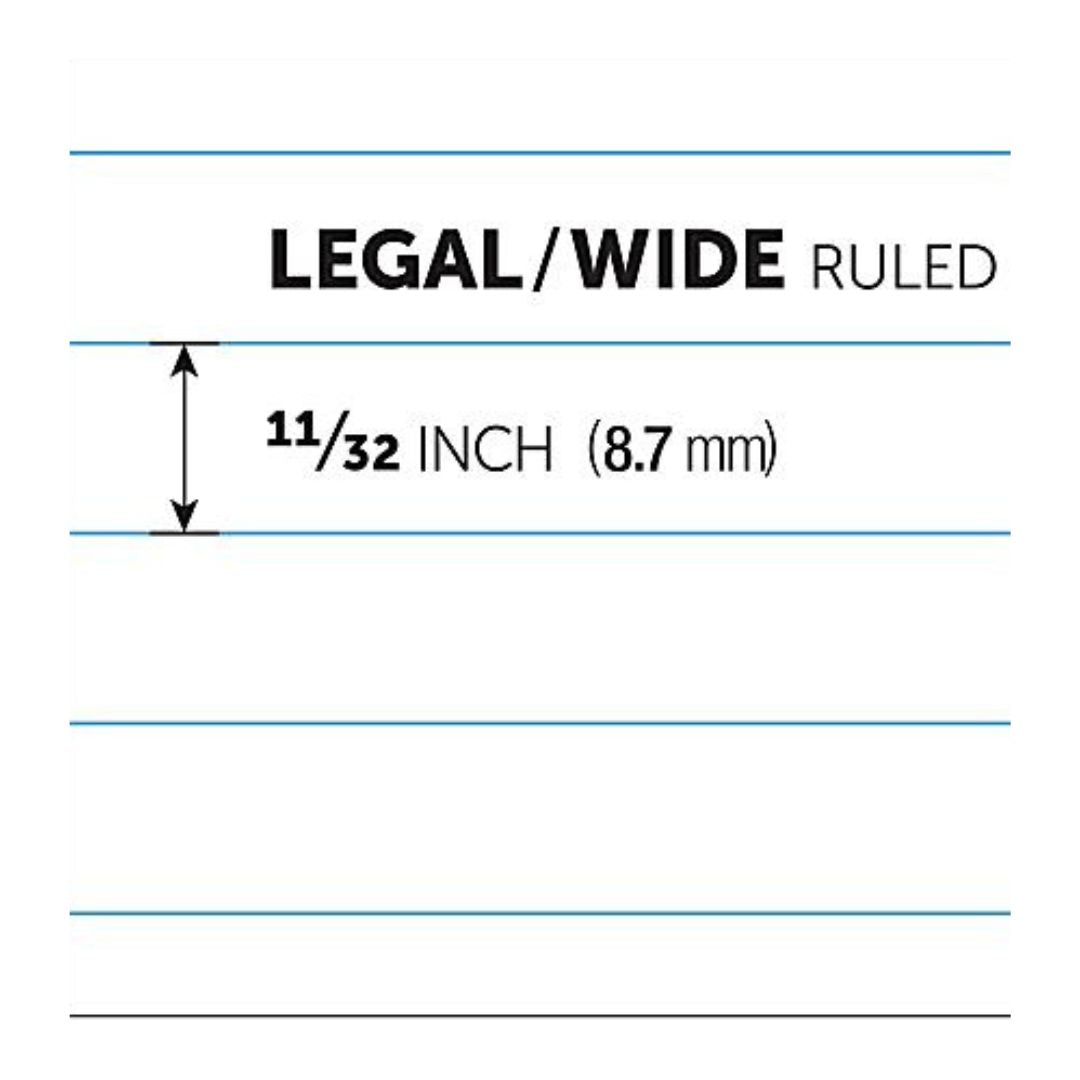 Office Depot Brand Professional Legal Pad, 8 1/2" x 14", White, Legal Ruled, 50 Sheets, 4 Pads/Pack