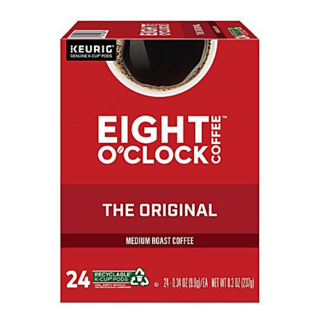Eight O'Clock Single-Serve Coffee K-Cup Pods, Original, Box Of 24
