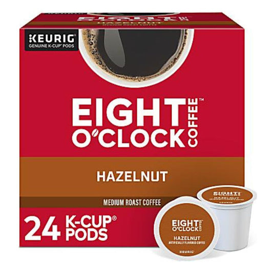 Eight O'Clock Single-Serve Coffee K-Cup Pods, Hazelnut Box Of 24