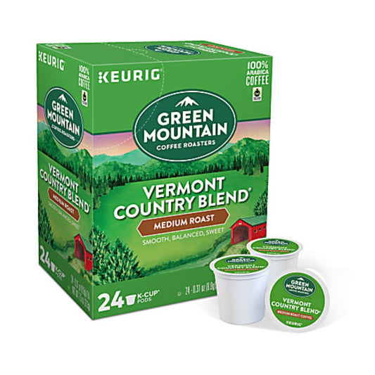 Green Mountain Coffee Single-Serve Coffee K-Cup Pods, Vermont Country Blend, Box Of 24