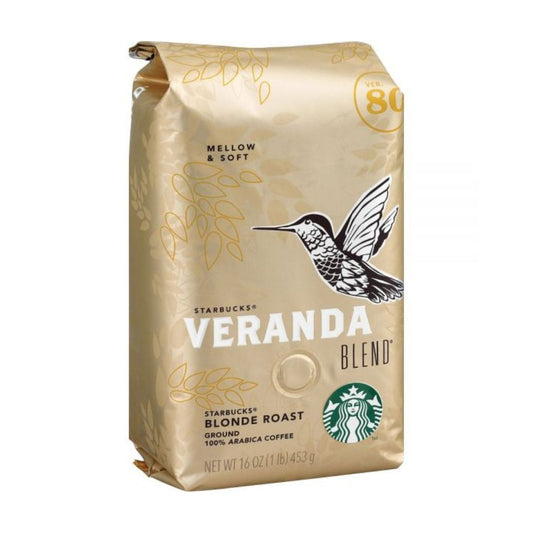 Starbucks Veranda Ground Roast Coffee, Premium Blonde, 1 Lb Per Bag