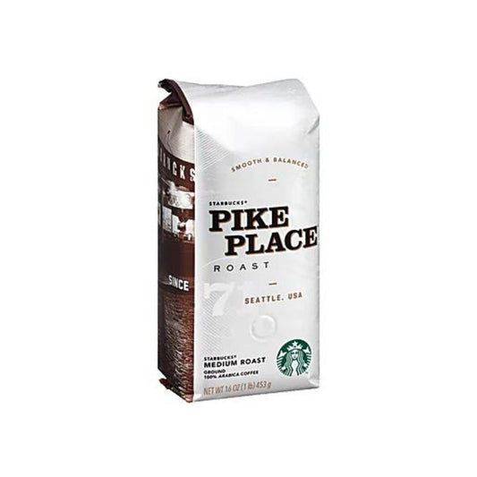 Starbucks Pike Place Ground Coffee, Light Roast, 1 Lb Per Bag