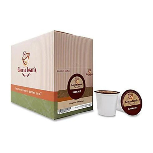 Gloria Jean's Single-Serve Coffee K-Cup Pods, Hazelnut, Box Of 24