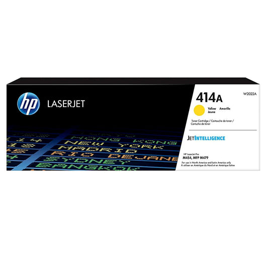 HP 414A Yellow Toner Cartridge, W2022A