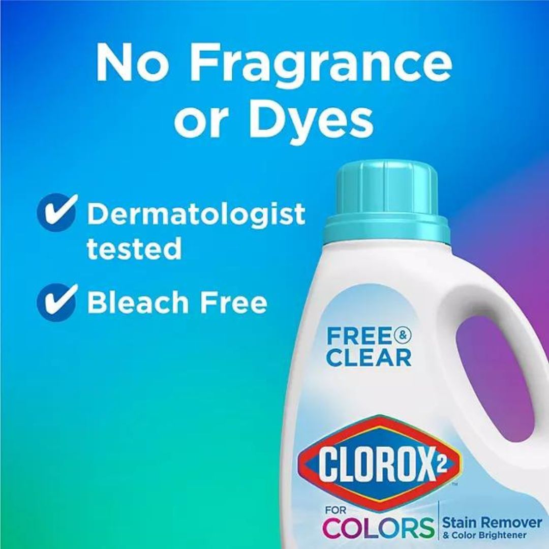 Clorox 2 for Colors Free & Clear Stain Remover and Color Brightener 112 fl. oz.