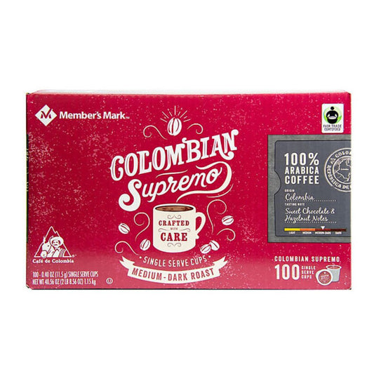 Member's Mark Fair Trade Certified Colombian Supremo 100 ct.