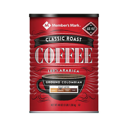 Member's Mark Classic Roast Ground Colombian Coffee 48 oz.