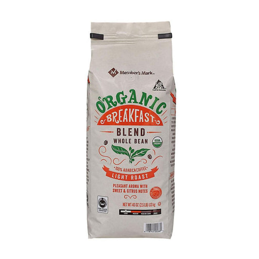 Member's Mark Organic Fair Trade, Breakfast Blend 40 oz.