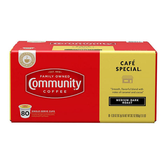 Community Coffee Single Serve Cups, Cafe Special 80 ct.