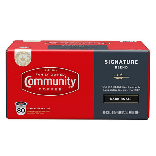 Community Coffee Single Serve Cups, Dark Roast 80 ct.