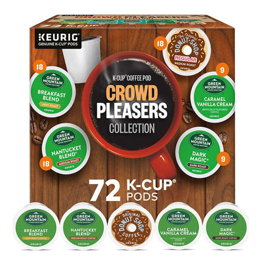 Keurig Crowd Pleasers K-Cup Pod Coffee, Variety Pack 72 ct.