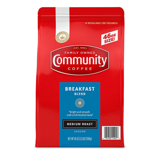 Community Coffee Ground, Breakfast Blend 46 oz.