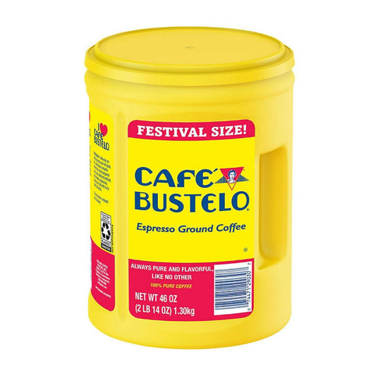 Café Bustelo Festival Size Dark Roast Ground Coffee, Espresso 46 oz.