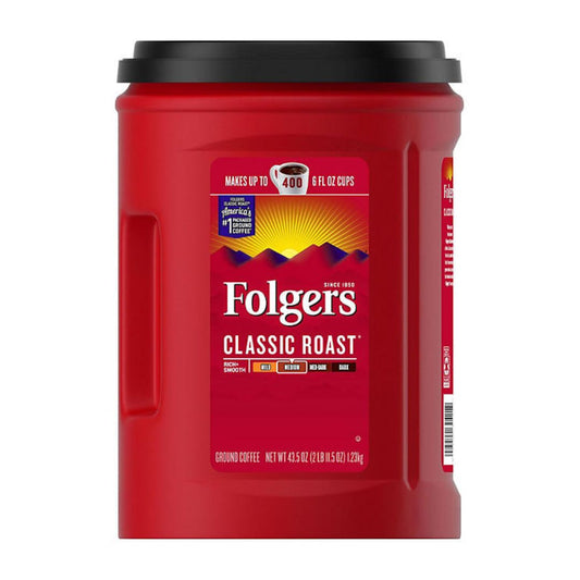 Folgers Classic Roast Ground Coffee 43.5 oz.