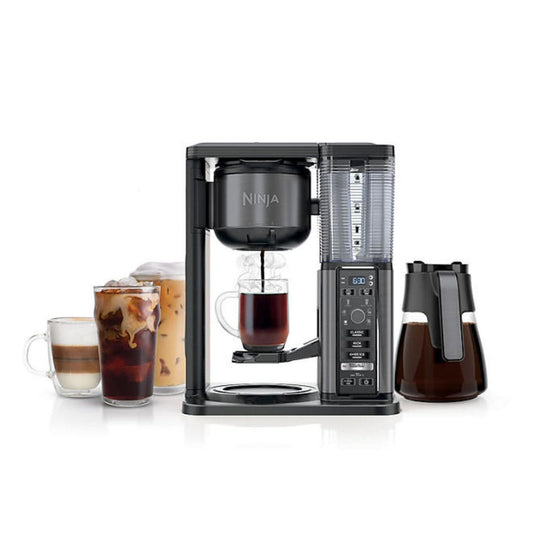 Ninja Specialty Coffee Maker with Fold-Away Frother and Glass Carafe