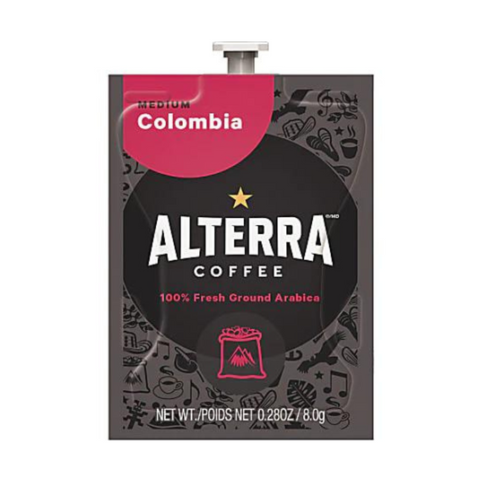 FLAVIA Coffee ALTERRA Single-Serve Coffee Freshpacks, Colombia, Box Of 100