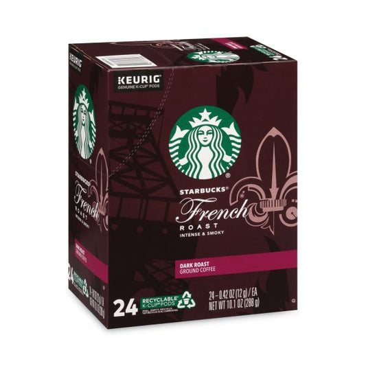 Starbucks Single-Serve Coffee K-Cup, French Roast, Box Of 24