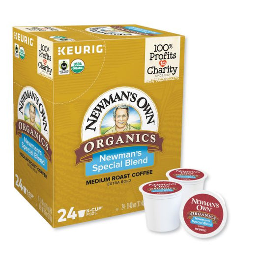 Newman's Own Organics Single-Serve Coffee K-Cup Pods, Special Blend, Box Of 24