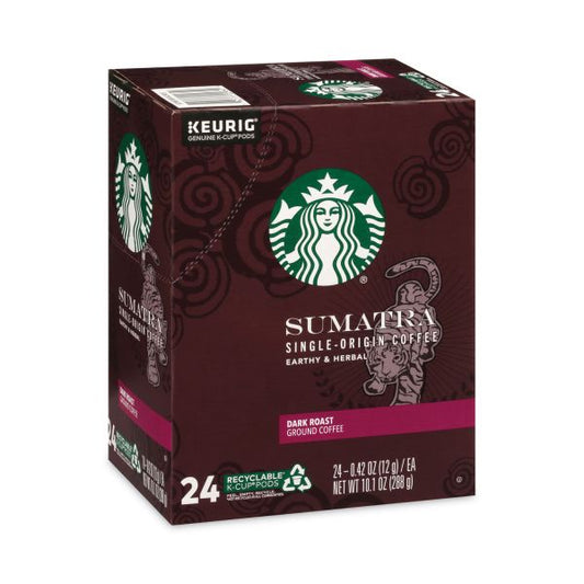 Starbucks Single-Serve Coffee K-Cup, Sumatra, Box Of 24