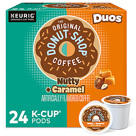 Keurig The Original Donut Shop Single-Serve K-Cup Pods, Medium Roast, Nutty Caramel, Box Of 24