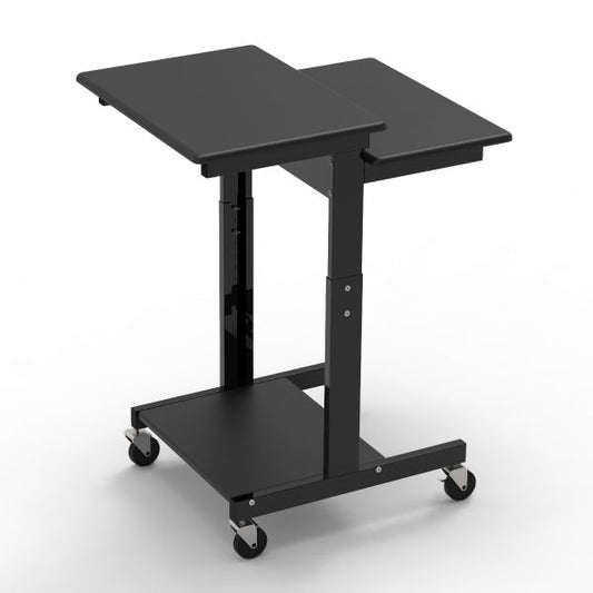 Adjustable-Height Presentation Workstation